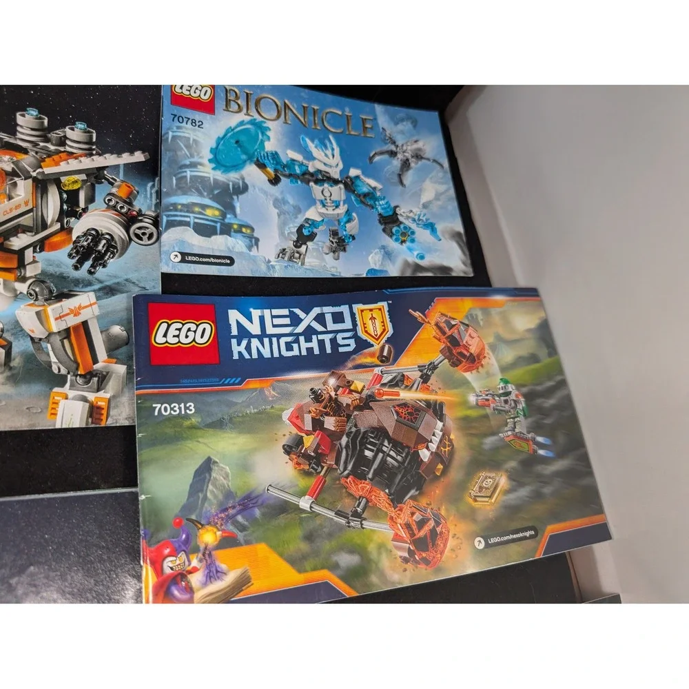 Lego Instruction Manual Lot Galaxy Squad Bionicle Nexo Knights 70707 70708 70313